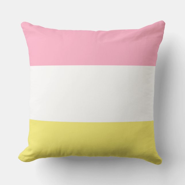 Coussin Rose et Beurre jaune (Recto)
