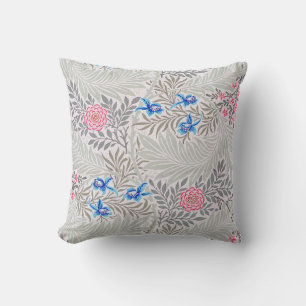 Coussin Rose et Larkspur, William Morris