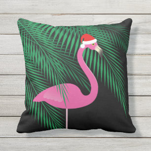 Coussin rose et noir réversible 1 de Flamant rose