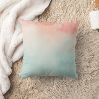 Coussin Rose et vert ombre