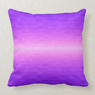 Coussin rose et violet| carrés de pixels bloquent les plan