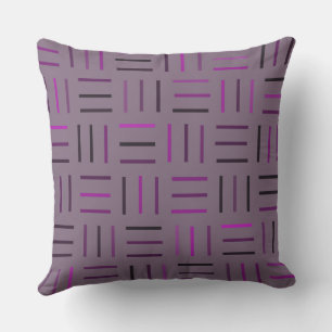 Coussin rose et violet Géométrique