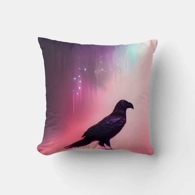 Coussin Rose Falls Raven (Recto)