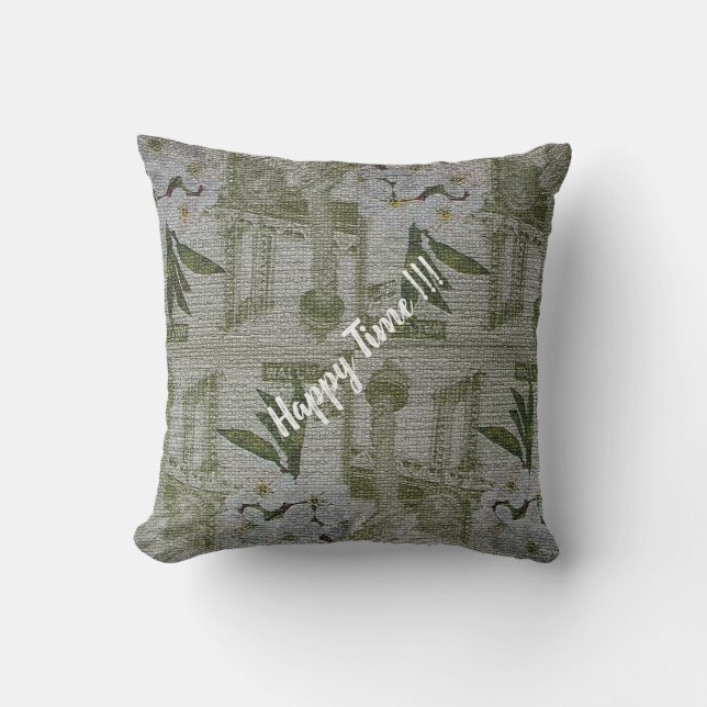 Coussin Rose Florale Vintage Moderne Luxe (Recto)