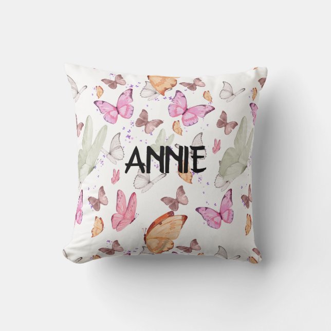 Coussin rose gold butterfly (Recto)