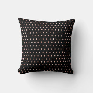 Coussin Rose Gold Diamond Motif élégant moderne chic