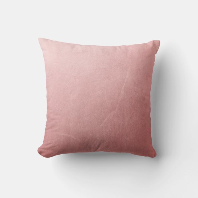 Coussin Rose Gold Rose Clair Minimal Chic Glamour (Recto)