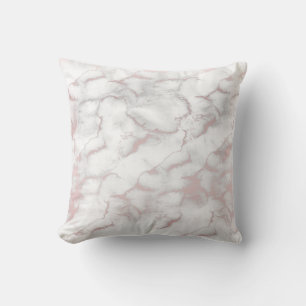Coussin Rose Gold Rose Marbre Moderne Chic Tendance