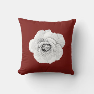 Coussin Rose graphique
