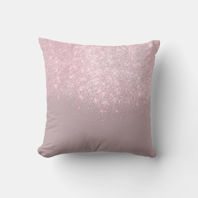 Coussin Rose Grey Purple Malias Parties scintillant Maquil (Recto)