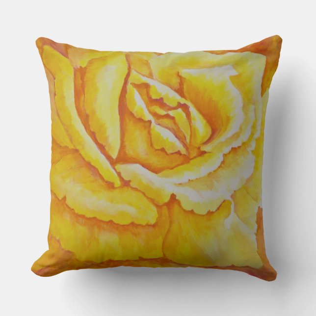 Coussin Rose jaune (Recto)