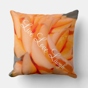 Coussin Rose Jeteur d'oreiller/Pêche