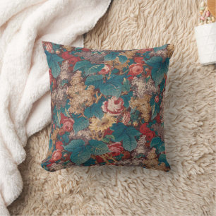 Coussin Rose, Lilac, Grand Jardin Vintage Feuille