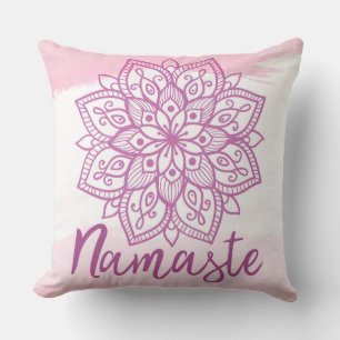 Coussin rose Mandala Namaste