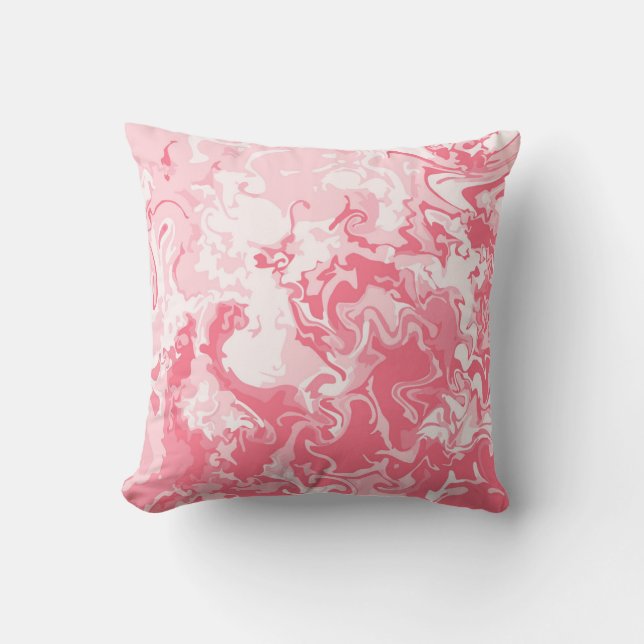 Coussin Rose marbré (Recto)