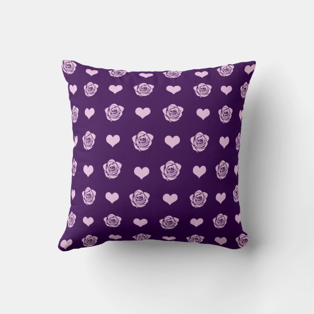 Coussin Rose Mignon Confortable Moderne Romantique Chic Él (Verso)