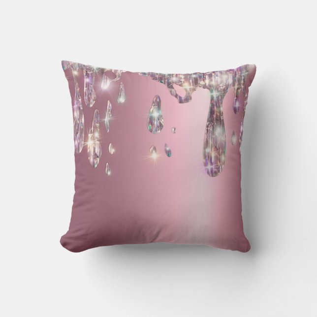 Coussin *~* ROSE OR Metallic AP7 PARTIES SCINTILLANT de sé (Recto)