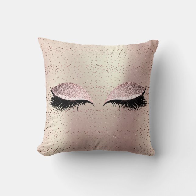 Coussin Rose Parties scintillant or Black Blush (Recto)