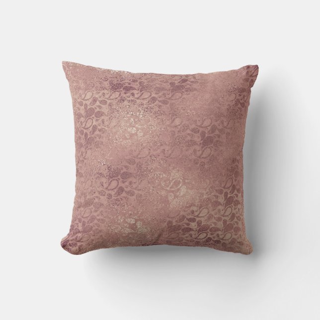 Coussin Rose Parties scintillant or Blush Foxier rose Cous (Recto)