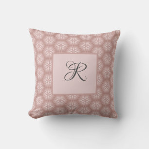 Coussin Rose Parties scintillant or Girly Motif géométriqu