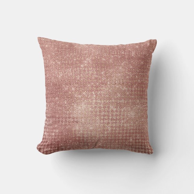 Coussin Rose Parties scintillant or Glam Sparkle Grill Cou (Recto)