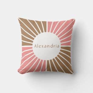 Coussin Rose personnalisé et Brown