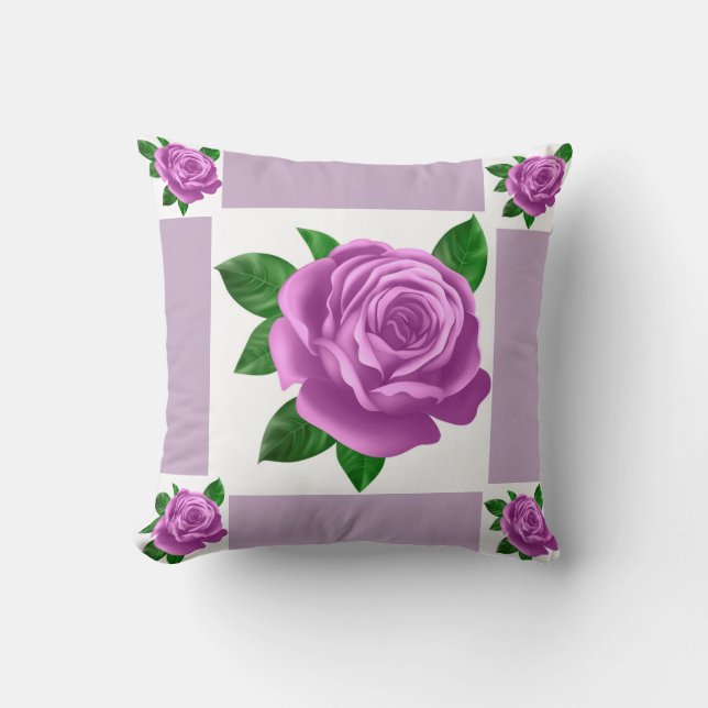 Coussin Rose pourpre (Recto)