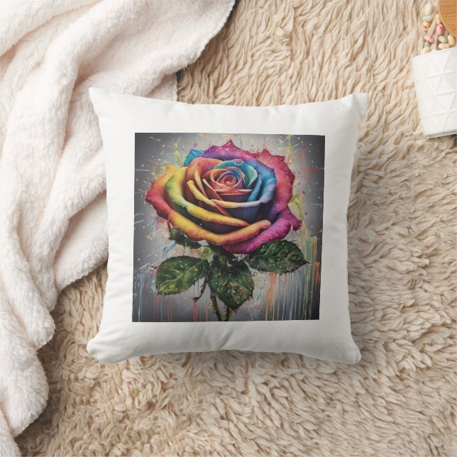 Coussin Rose Rainbow (Couverture)