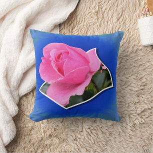 Coussin Rose Rose Pop Out Floral Art