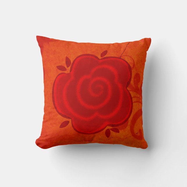 Coussin rose rouge (Recto)