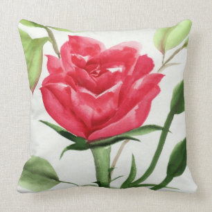 Coussin Rose rouge
