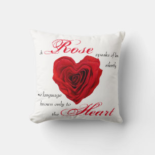 Coussin Rose rouge