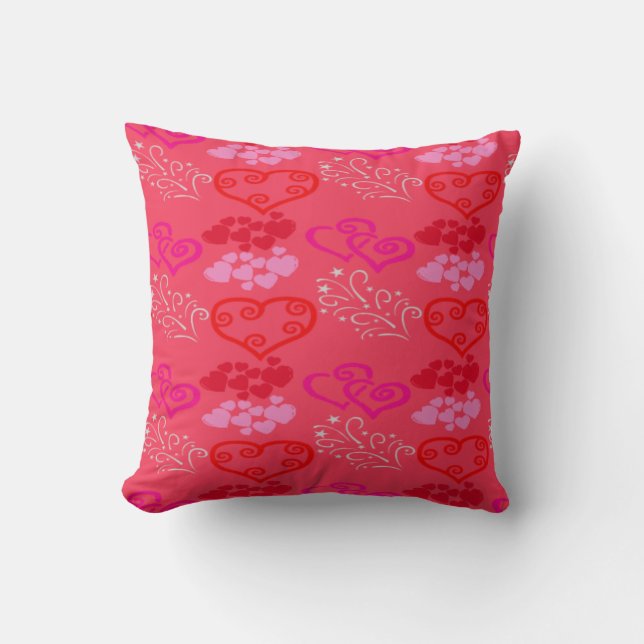 COUSSIN ROSE ROUGE DOUCE VALENTINE'S LROW PILLOW - DONS (Recto)