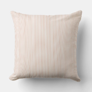 Coussin Rose saumon rayure à carreaux