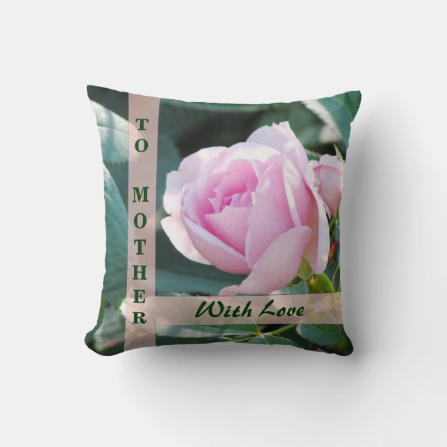 Coussin Rose sensible de rose (Recto)