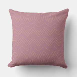 Coussin Rose, simple, moderne, cool, motif en zigzag tenda