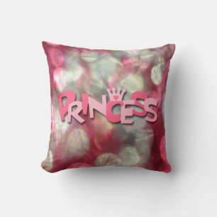 Coussin Rose Tendance Princesse Bokeh