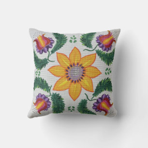 Coussin Rose tournesol