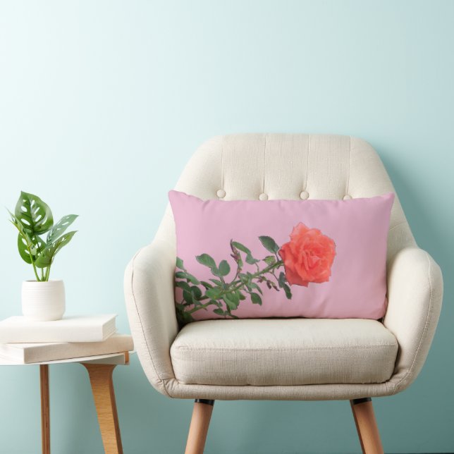 Coussin - Rose unique (Chaise)