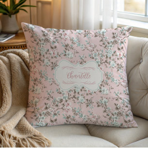 Coussin Rose Vintage Chantelle Pink