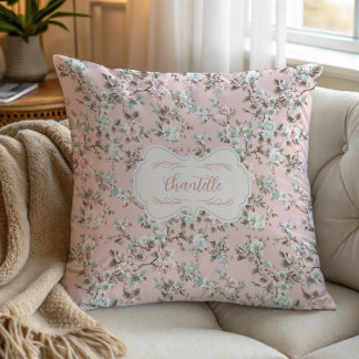 Coussin Rose Vintage Chantelle Pink