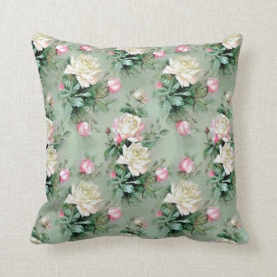 Coussin Rose Vintage Moderne Populaire Floral