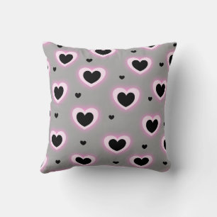 Coussin Rose violet mignon Cosy Moderne Romantique Coeur C