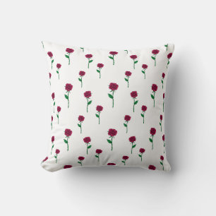 Coussin Roses avec tige romantique design Saint Valentin