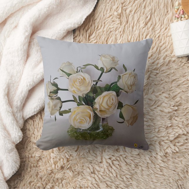 COUSSIN ROSES BLANCHES (Couverture)