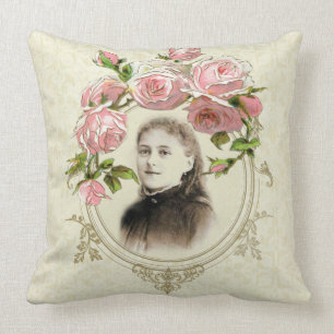 Coussin Roses catholiques vintages religieux de St Therese