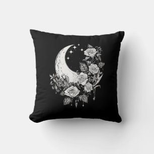 Coussin Roses de lune - Goth romantique - Whimsigoth Witch