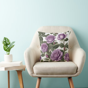 Coussin Roses de Rose pourpre,