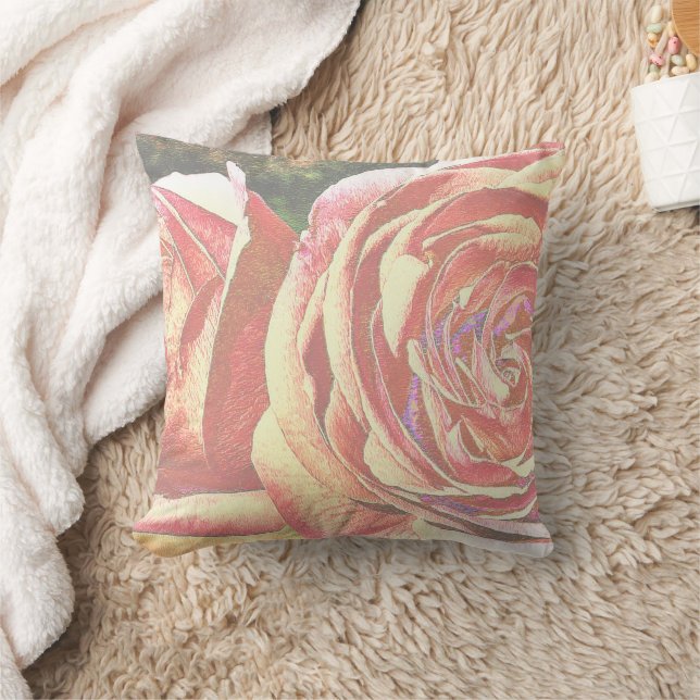 Coussin Roses de thé du jardin (Couverture)