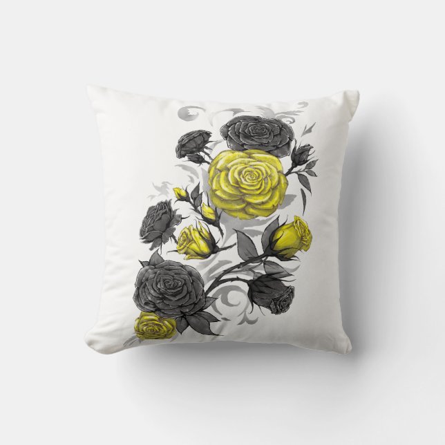 Coussin Roses existentiels (Recto)